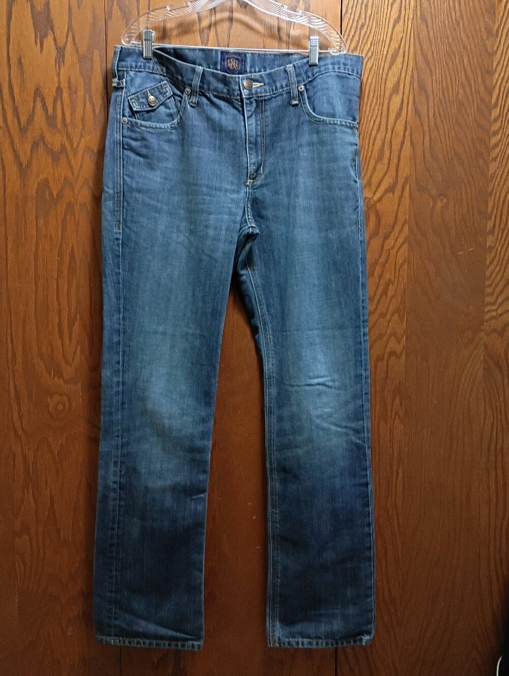 Rock & Republic Men's Straight Leg Denim Jeans - Faded Blue